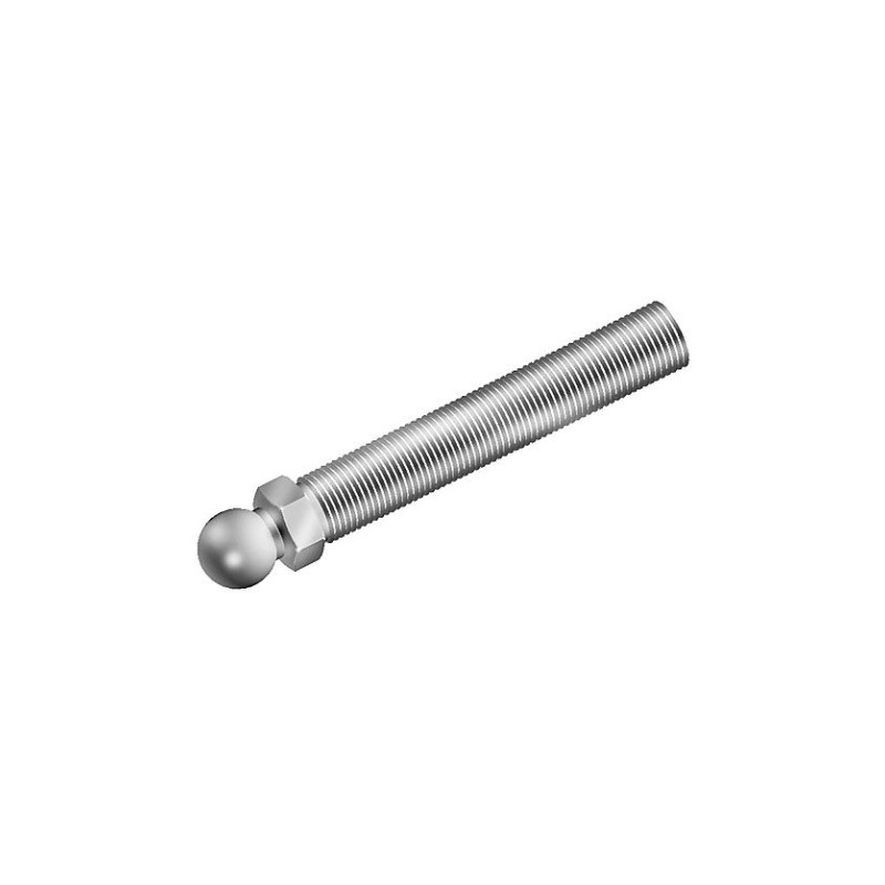 Threaded Rod for Swivel Feet M10 x 70 mm Galvanized steel, ball 15 mm
