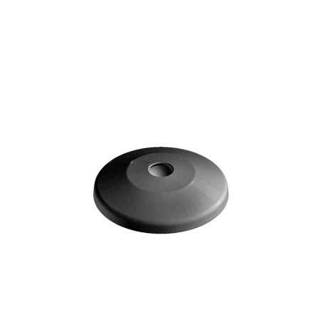 Teller für Gelenkstellfuss  30 mm schwarzaus Kunststoff Kugel 15 mm