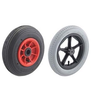 Pneumatic wheels with plastic rim up to 250 kg